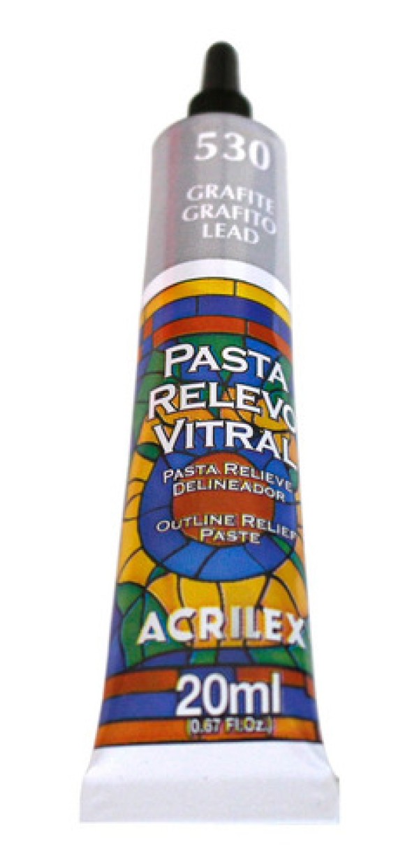 Encontraproduto.com.br - Pasta Relevo Vitral 20 ml Acrilex Avulso