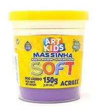 Encontraproduto.com.br - Massa De Modelar Acrilex Soft 150g Violeta