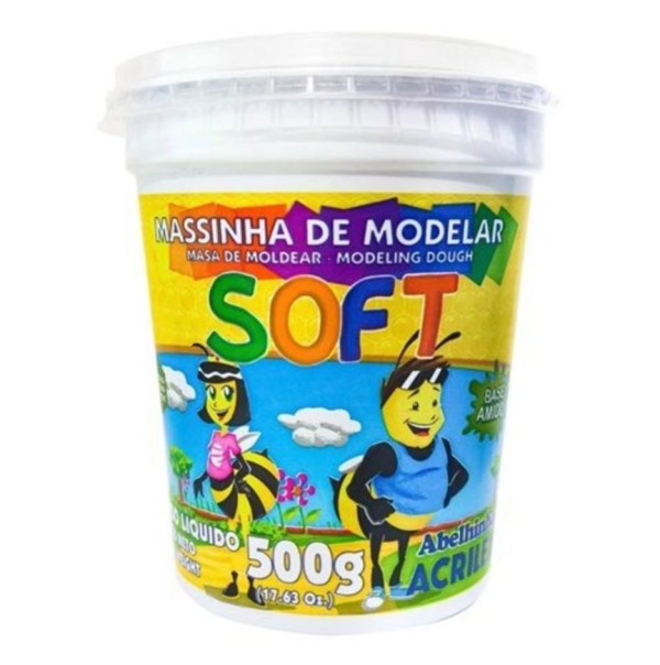Encontraproduto.com.br - Massinha de Modelar Soft Chocolate 500G - ACRILEX