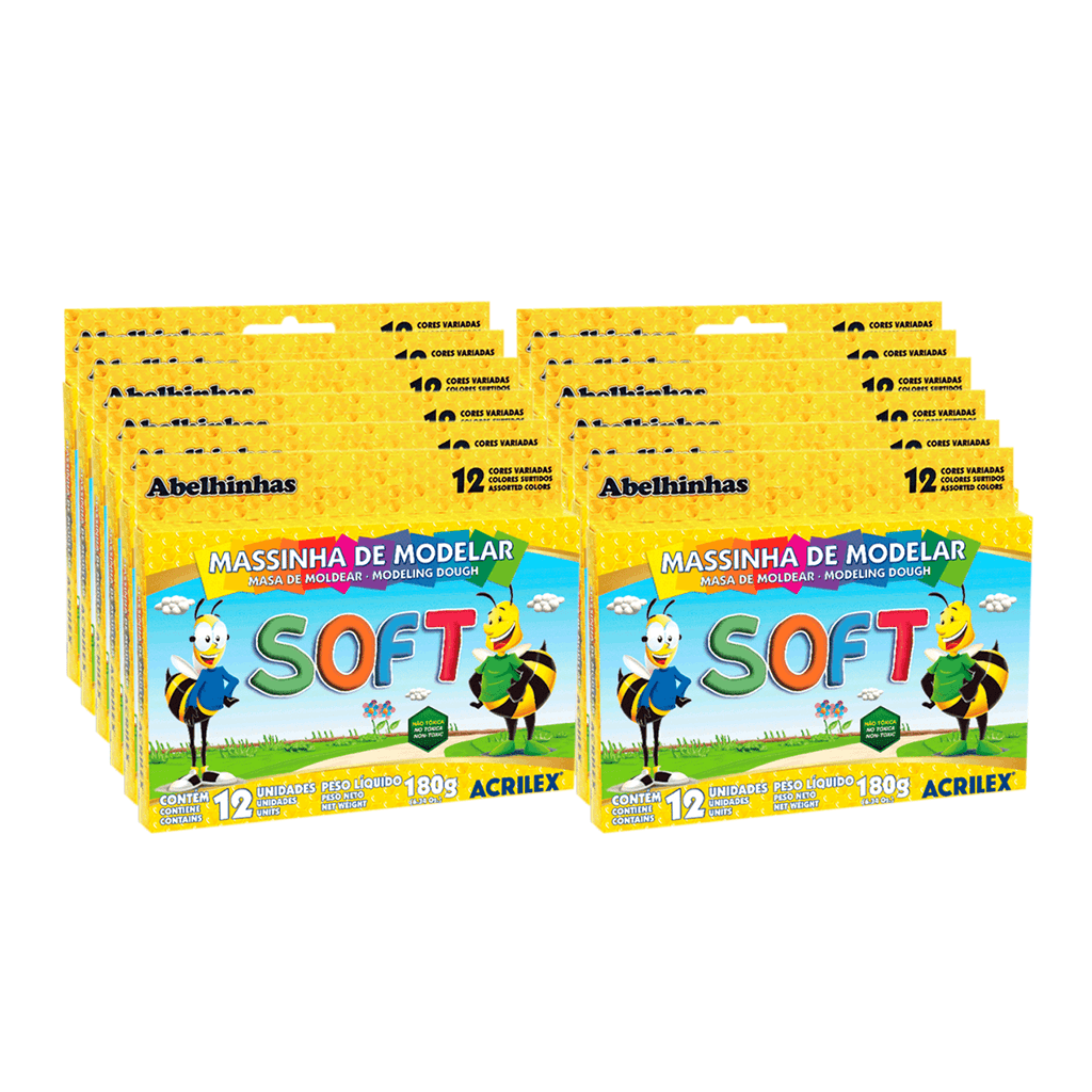 Encontraproduto.com.br - Massa Modelar Acrilex Soft 180g