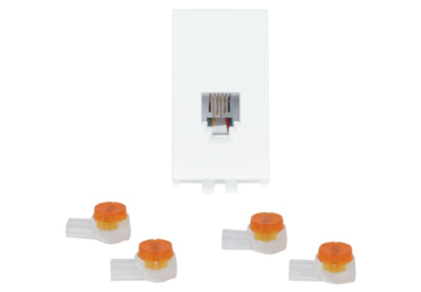 Encontraproduto.com.br - Modulo Tomada Americano RJ11 Imperia Branco Siemens