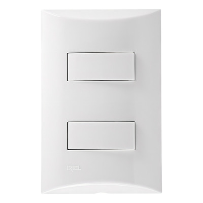 Encontraproduto.com.br - Conjunto com 2 Interruptores Simples 10AX 250v 4X2 Brava! - Soprano