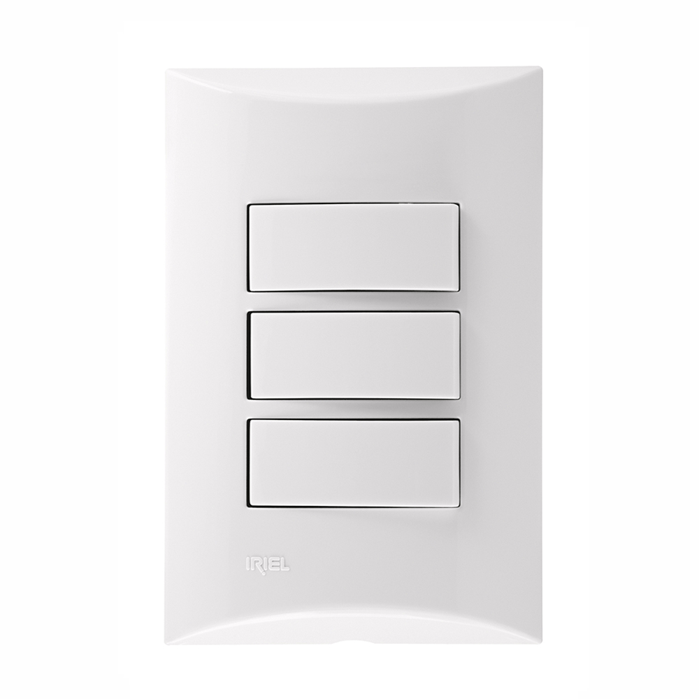 Encontraproduto.com.br - Conjunto 3 Interruptores Simples 4x2 Brava! - Soprano