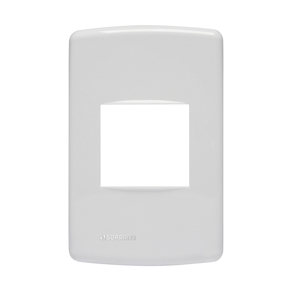 Placa 2 Módulos Juntos 4X2 Branco Duale Up - Soprano