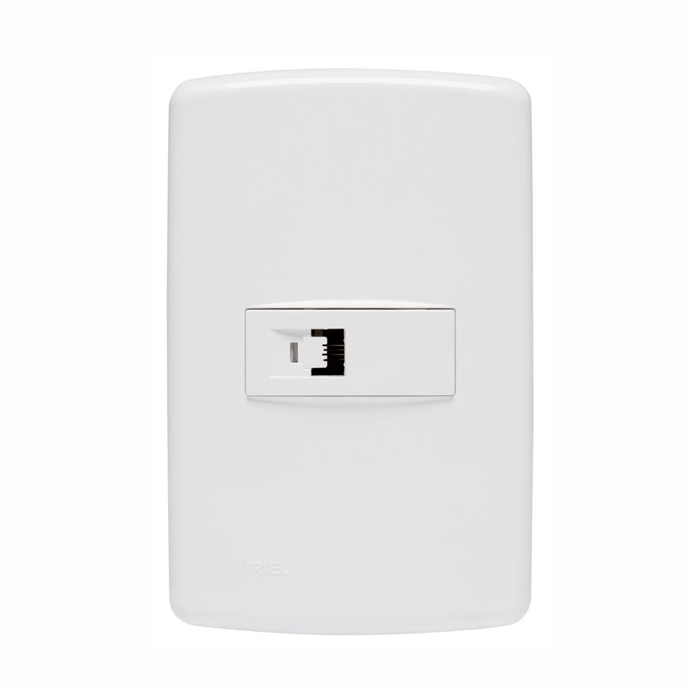 Encontraproduto.com.br - Conjunto 1 Tomada Rj11 4X2 Branco Duale Up - Soprano