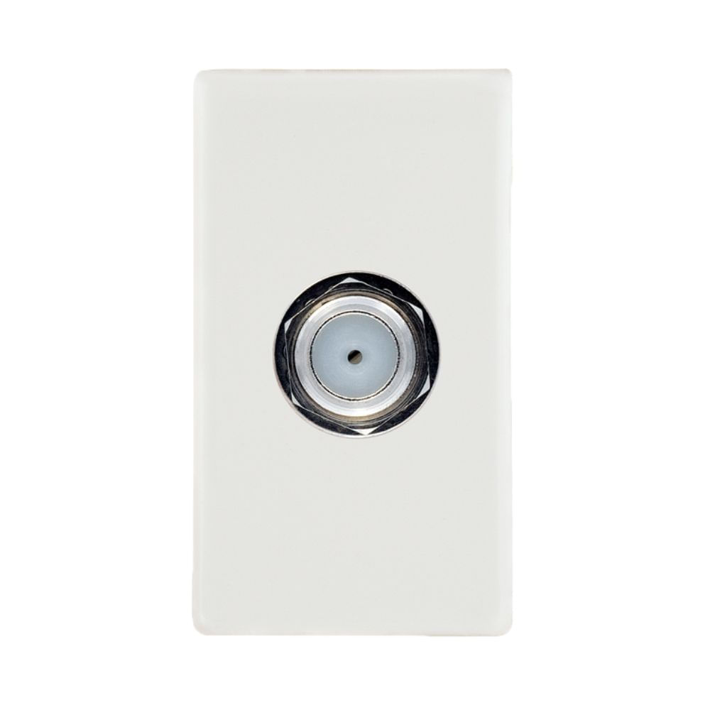 Encontraproduto.com.br - Módulo Cabo Coaxial Terminal Branco Iris - Soprano