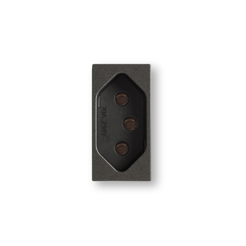 Encontraproduto.com.br - Módulo Tomada Carbono Revitá - Soprano