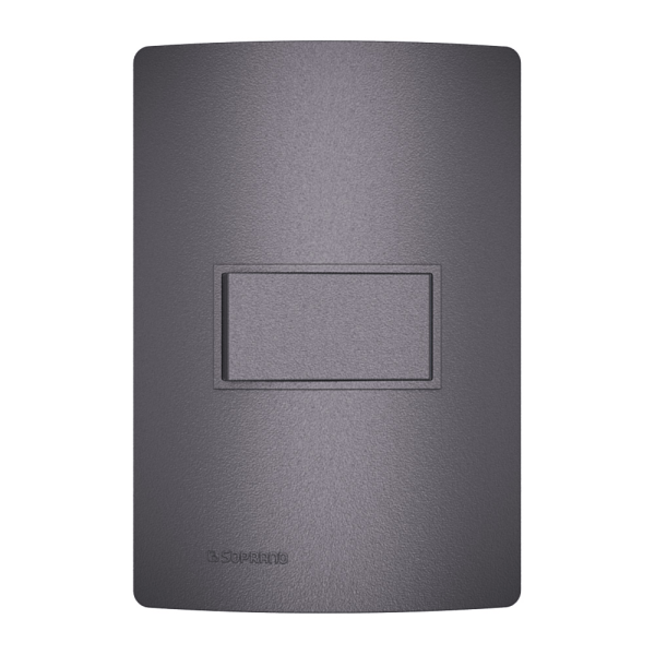 Encontraproduto.com.br - Conjunto 1 Interruptor Paralelo 10Ax 250V ~ 4X2 Concreto Revitá - Soprano