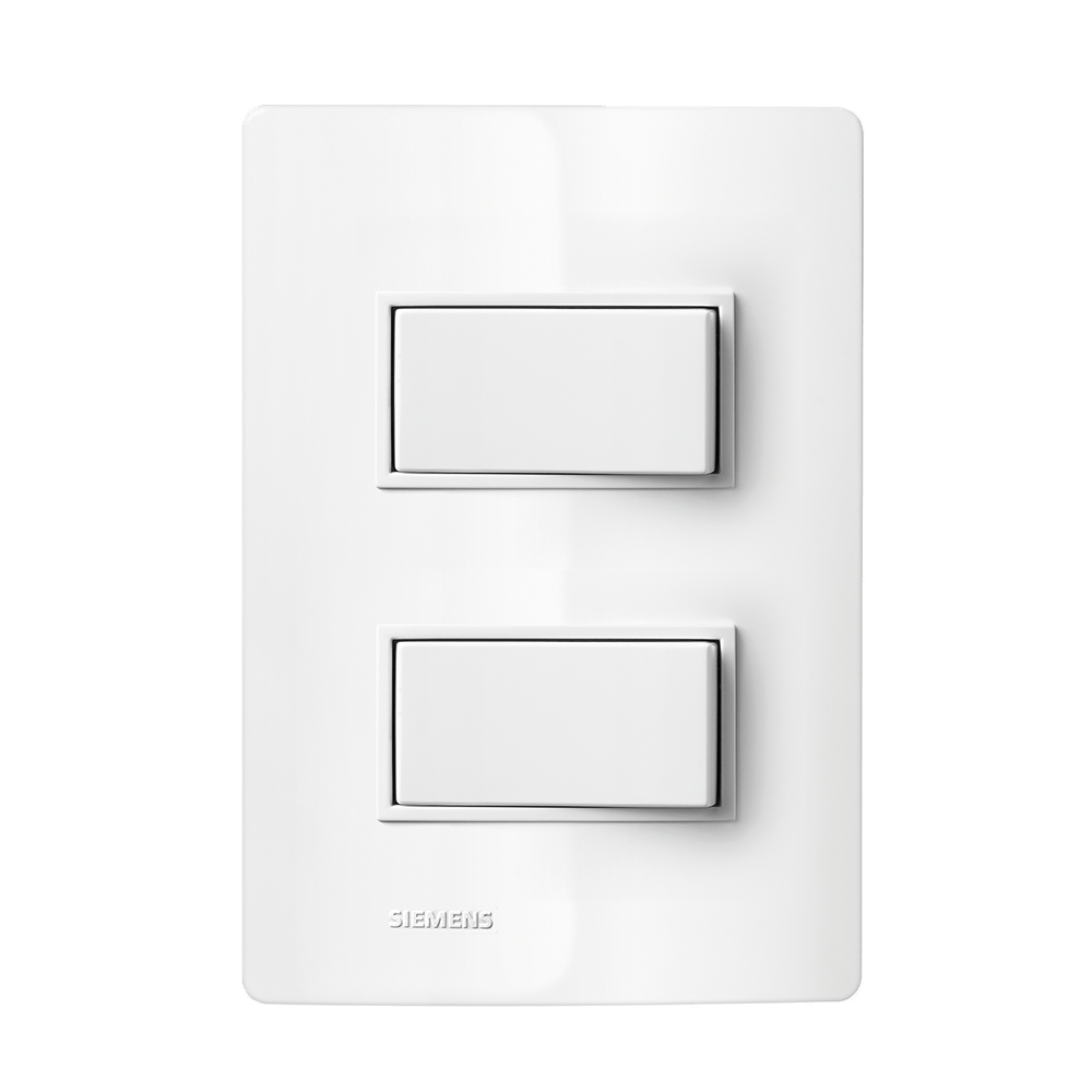 Encontraproduto.com.br - Conjunto com 2 Interruptores Simples 10A Revitá Branco - Soprano