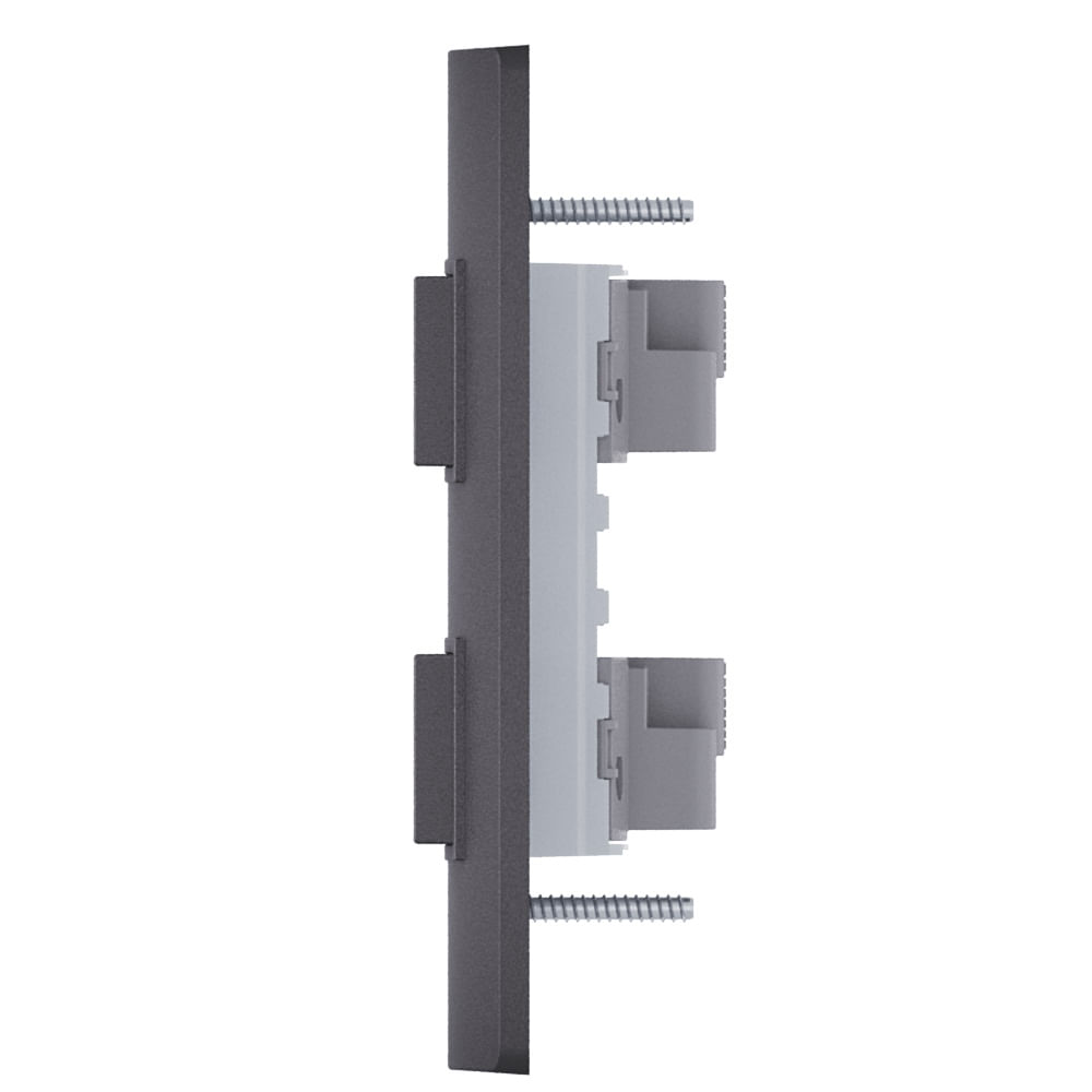 Encontraproduto.com.br - Conjunto com 2 Interruptores Simples 10A Revitá Concreto - Soprano