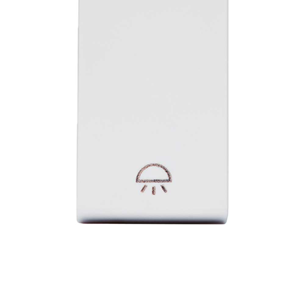 Encontraproduto.com.br - Módulo Pulsador Lâmpada 10Ax 250V ~ Branco Revitá - Soprano