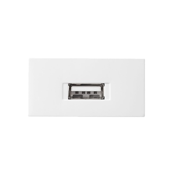 Módulo Tomada USB 2.1A Bivolt Branco Revitá - Soprano