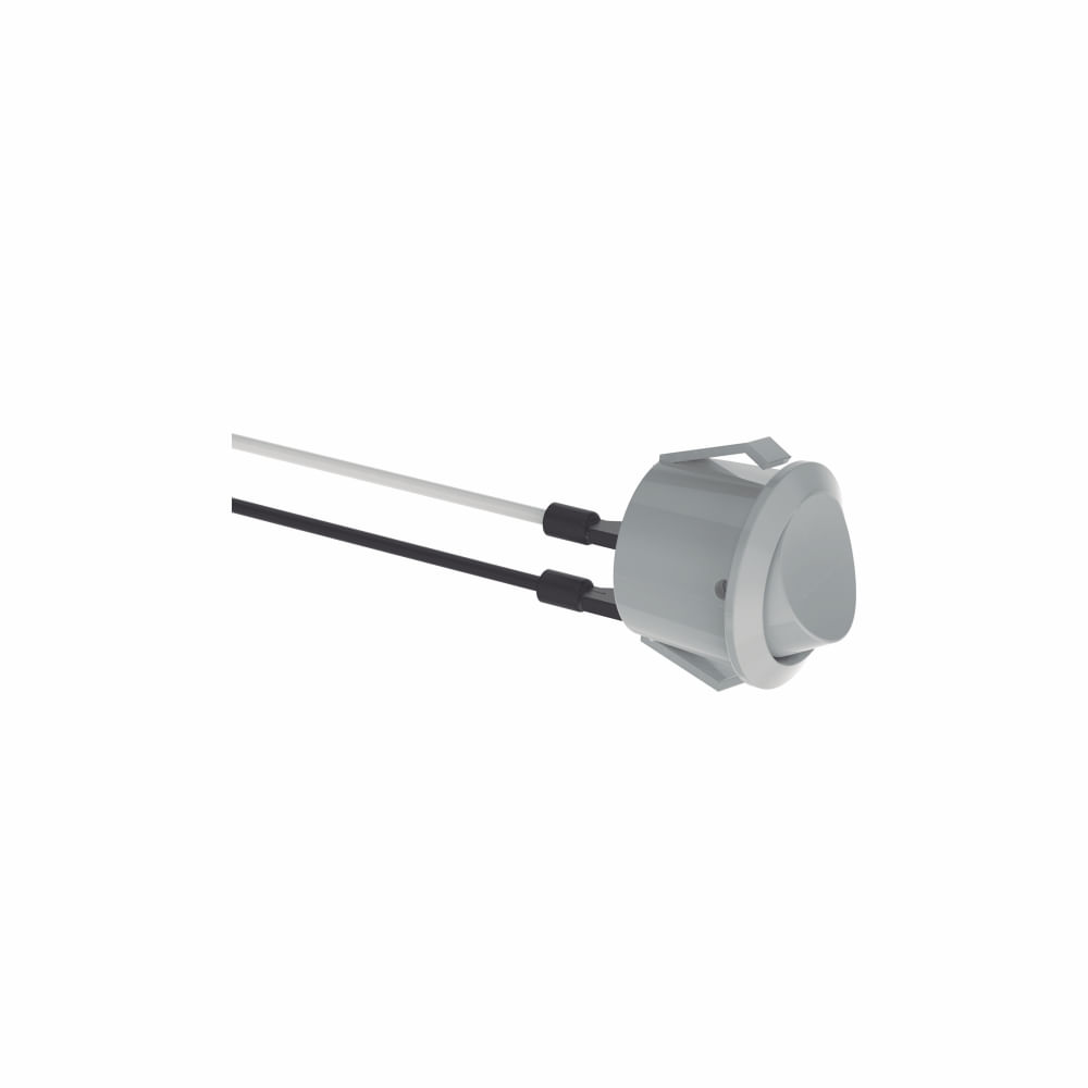 Encontraproduto.com.br - Interruptor Botão para Móveis Prata 5 peças - Soprano