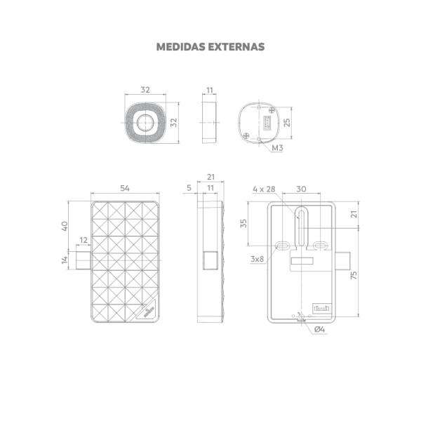 Encontraproduto.com.br - Fechadura com Biometria para Móveis 1731 Preto - Soprano
