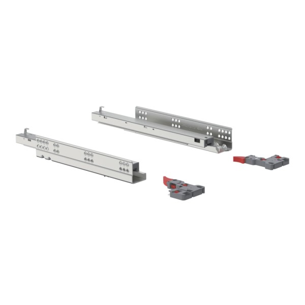 Corrediça Oculta Soft Closing 300mm Zincado Branco - Soprano