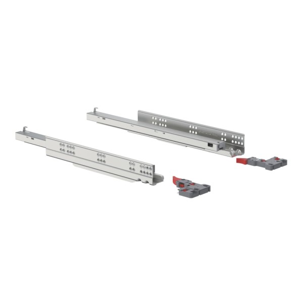 Corrediça Oculta Soft Closing 450mm Zincado Branco - Soprano