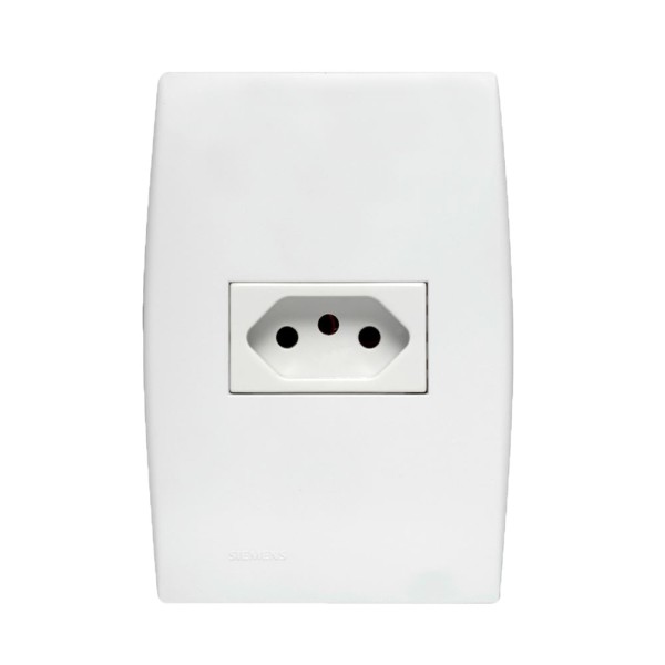 Encontraproduto.com.br - Kit 10 Conjuntos 1 Tomada 20A Branco Ilus - Soprano