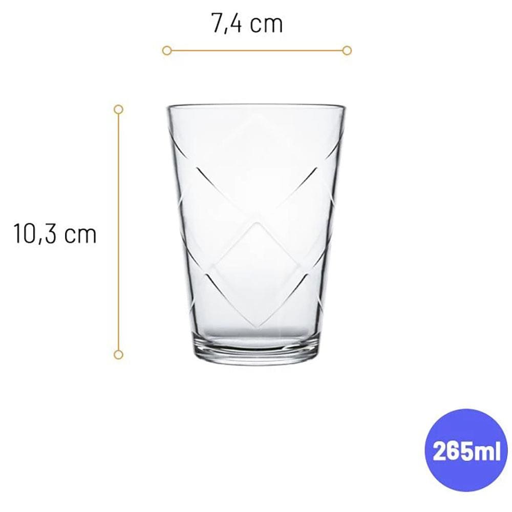 Conjunto 6 Copos 280ml Maracatu Nadir