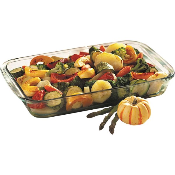 Encontraproduto.com.br - Assadeira Retangular Marinex Com Tampa - 2,9L Unidade