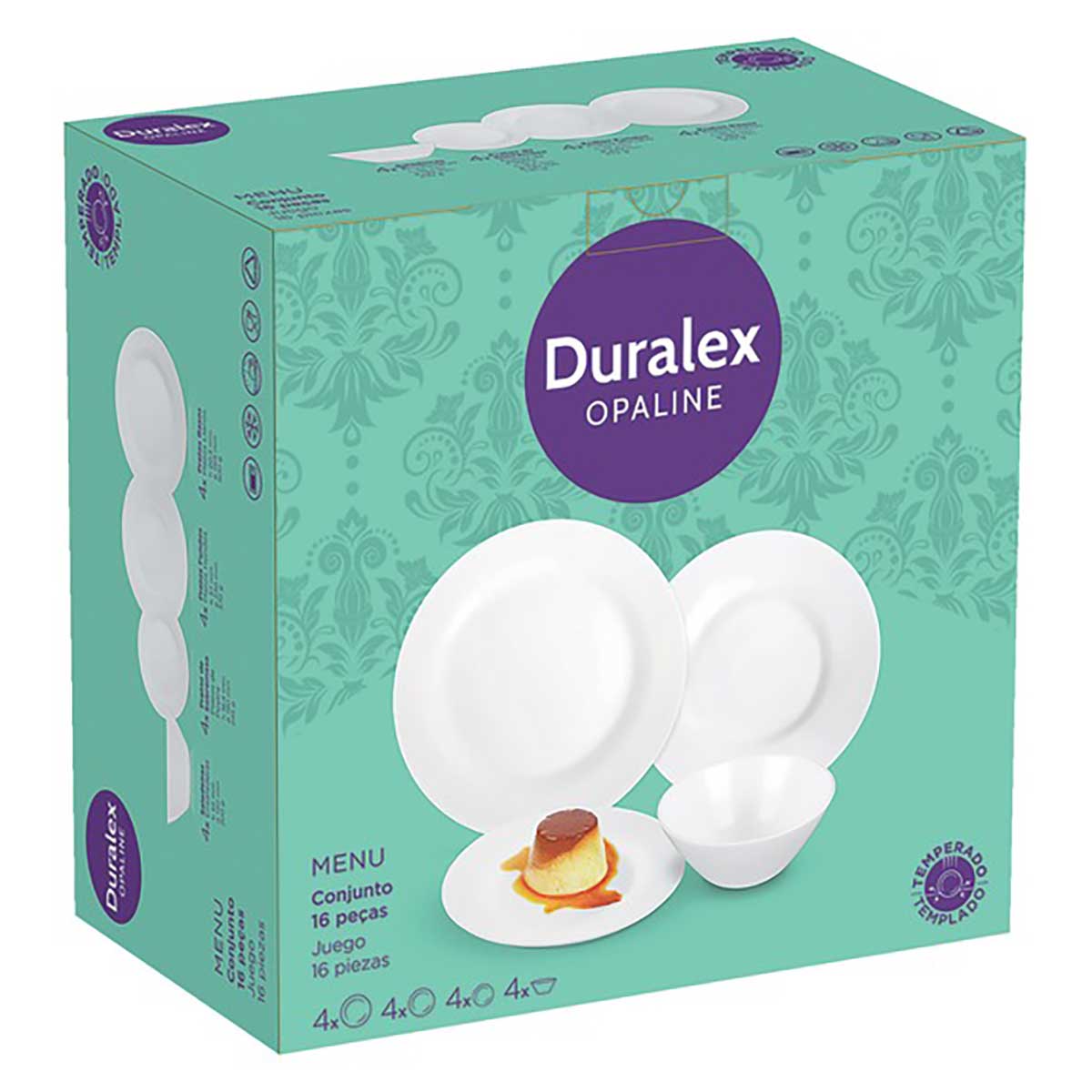 Encontraproduto.com.br - Aparelho de Jantar Duralex Menu – 16 Peças