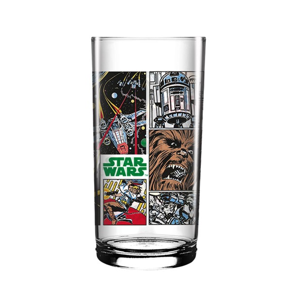 Encontraproduto.com.br - Copo em Vidro 300ml Nadir Star Wars HQ Clássico