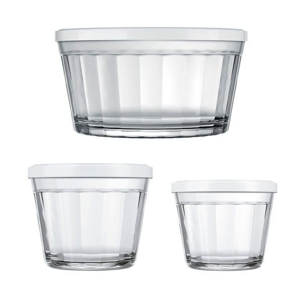 Encontraproduto.com.br - Conjunto de Tigelas Copo Americano com Tampa 10 peças