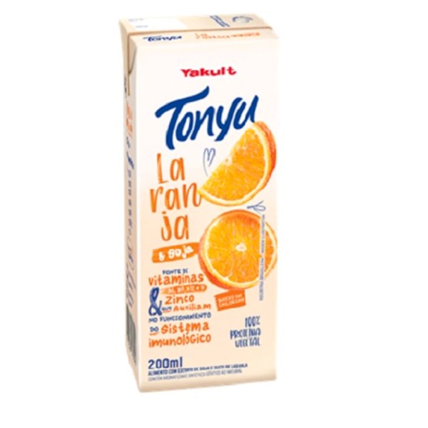 Encontraproduto.com.br - Bebida à Base de Soja sabor Laranja Yakult Tonyu 200ml