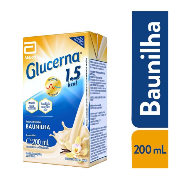 Encontraproduto.com.br - Glucerna 1,5Kcal/ml Tetrapack Baunilha 200ml