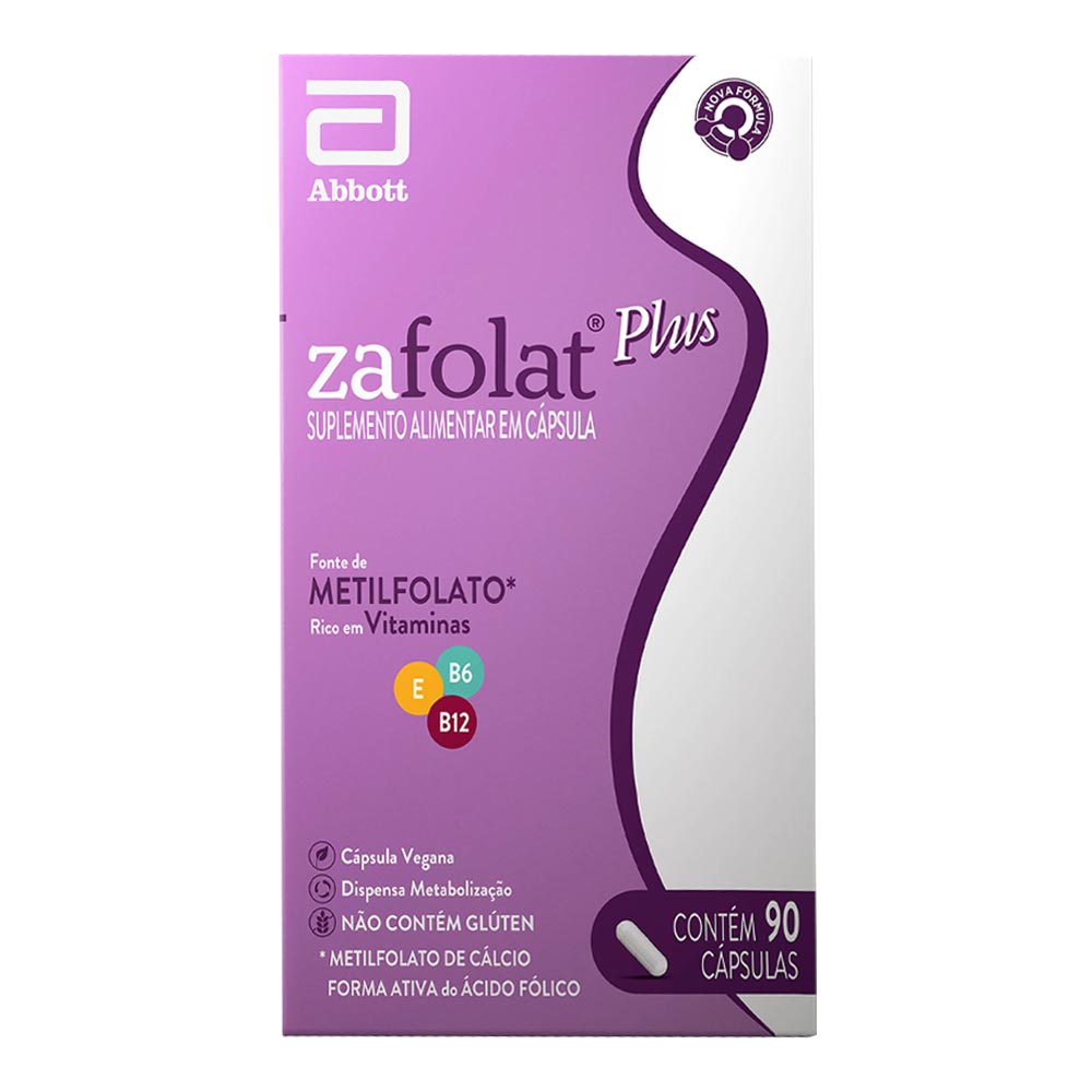 Encontraproduto.com.br - Suplemento Alimentar Zafolat Plus - 90 Cápsulas