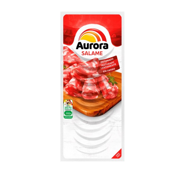 Encontraproduto.com.br - Salame Italiano Aurora Fatiado Pacote com 100g
