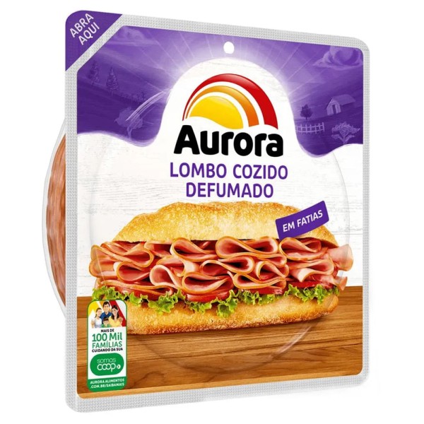 Encontraproduto.com.br - Lombo Suíno Aurora Cozido Fatiado 180g