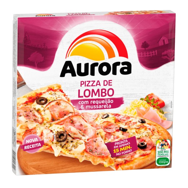Pizza Lombo Com Requeijão Aurora 460g