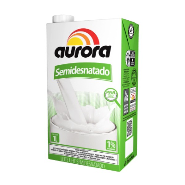 Encontraproduto.com.br - Leite Semidesnatado UHT Aurora 1 Litro