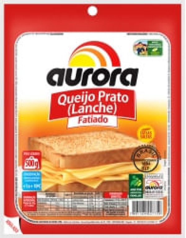 Encontraproduto.com.br - Queijo Prato Aurora Fatiado Pacote com 500g