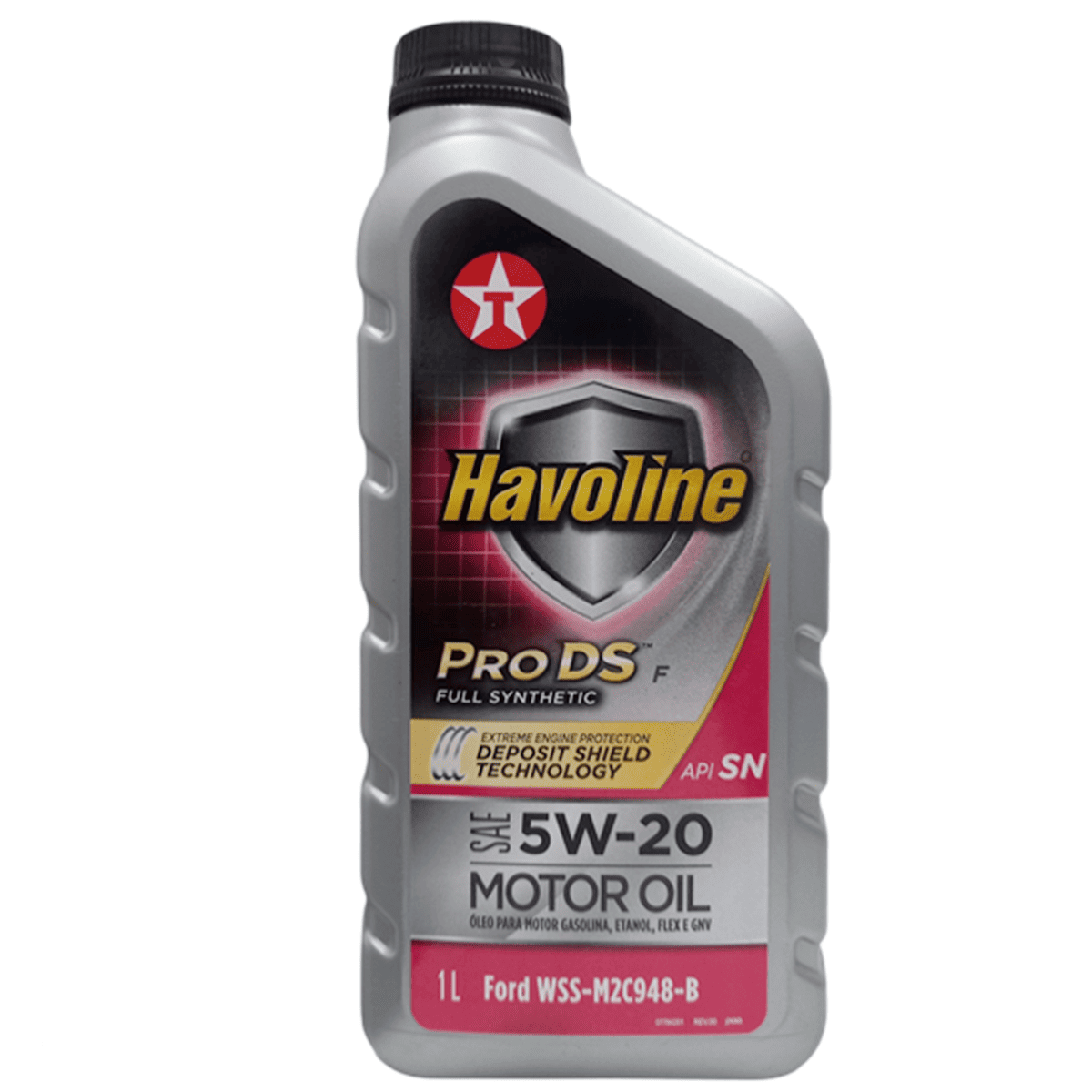 Encontraproduto.com.br - Óleo Lubrificante do Motor Texaco Havoline Energy API SN 5W20 100% Sintético com Tecnologia Escudo Protetor - 1L