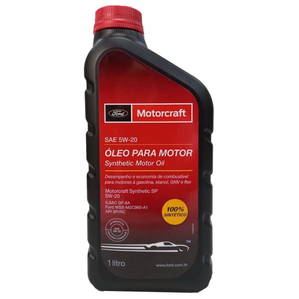 Óleo Lubrificante do Motor Motorcraft SAE 5W20 100% Sintético 1L