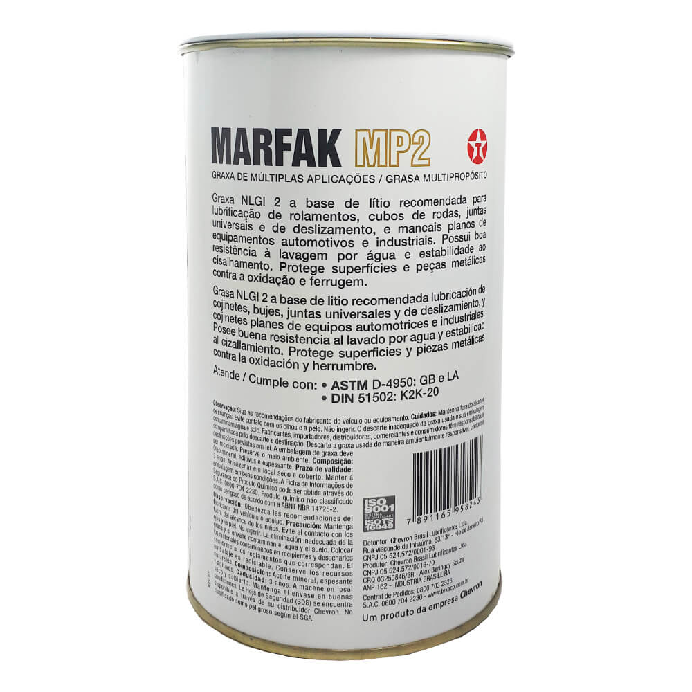 Encontraproduto.com.br - Graxa Marfak MP2 Texaco Múltiplas Aplicações 1KG