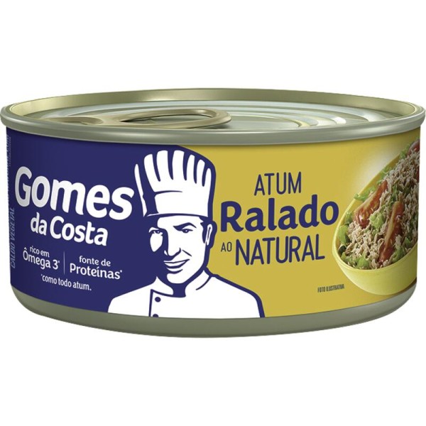 Atum Ralado Gomes da Costa Natural Lata com 130g