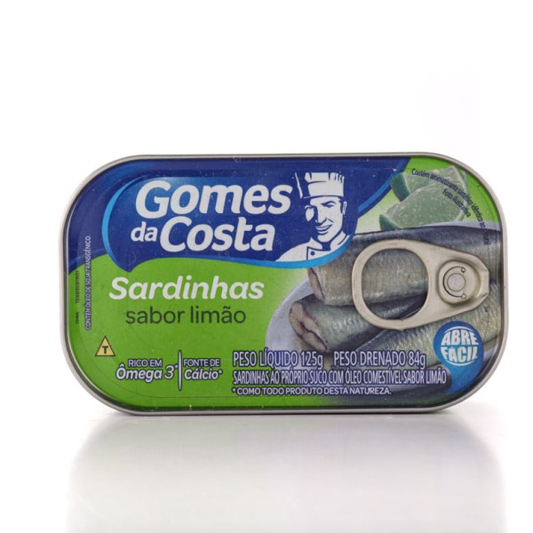 Encontraproduto.com.br - Sardinha com Óleo Sabor Limão Gomes da Costa 125g