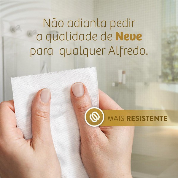 Encontraproduto.com.br - Papel Higiênico Neve Supreme Folha Tripla Neutro 20 Metros c/ 4 Unid