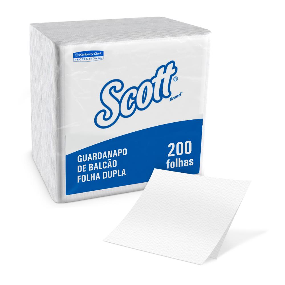 Encontraproduto.com.br - Guardanapo De Balcão Scott Folha Dupla Com 200 Folhas