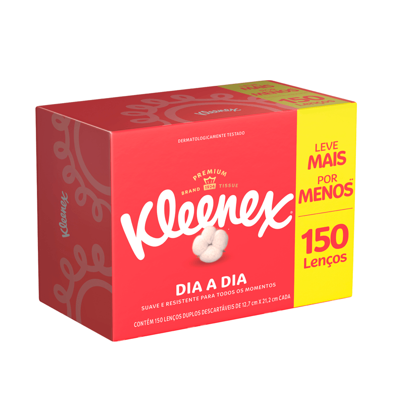 Encontraproduto.com.br - Lenco Papel Kleenex Com 150 Leve + Pague - Dia A Dia Especial