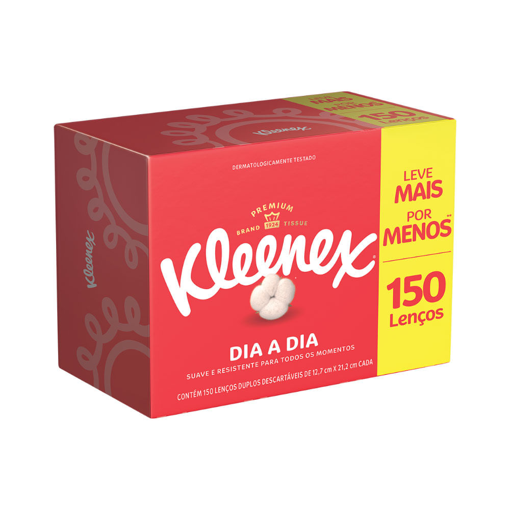 Encontraproduto.com.br - Lenco Papel Kleenex Com 150 Leve + Pague - Dia A Dia Especial