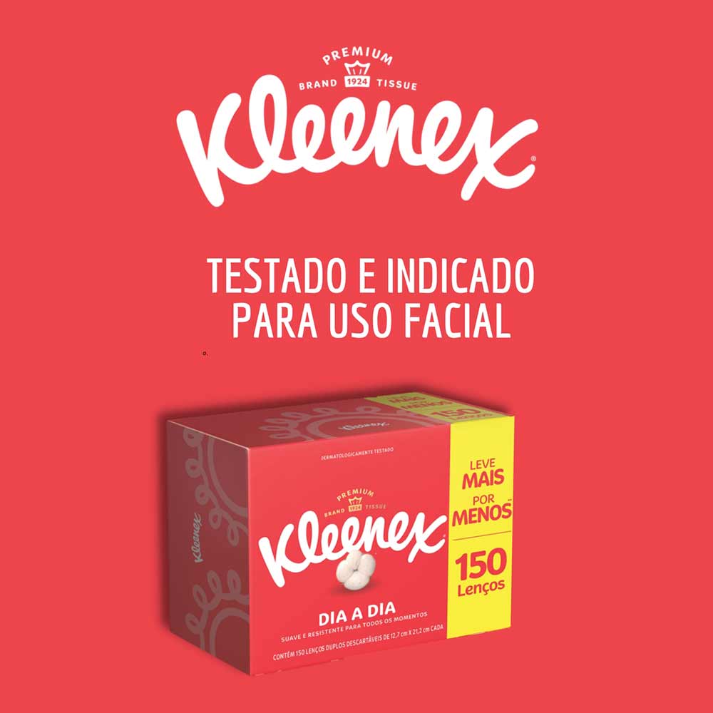 Encontraproduto.com.br - Lenco Papel Kleenex Com 150 Leve + Pague - Dia A Dia Especial