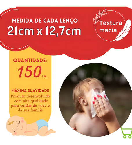 Lenco Papel Kleenex Com 150 Leve + Pague - Dia A Dia Especial
