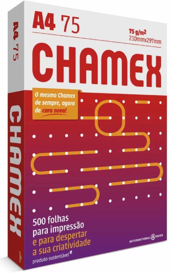 Papel Sulfite Chamex A4 Resma 500 Folhas