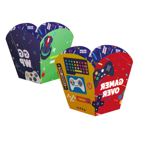 Encontraproduto.com.br - 4 Cachepots Centro de Mesa Porta Doces Festa Games Jogos