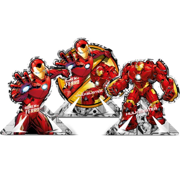 Encontraproduto.com.br - Homem de Ferro Decoração de Mesa c/6 - Regina