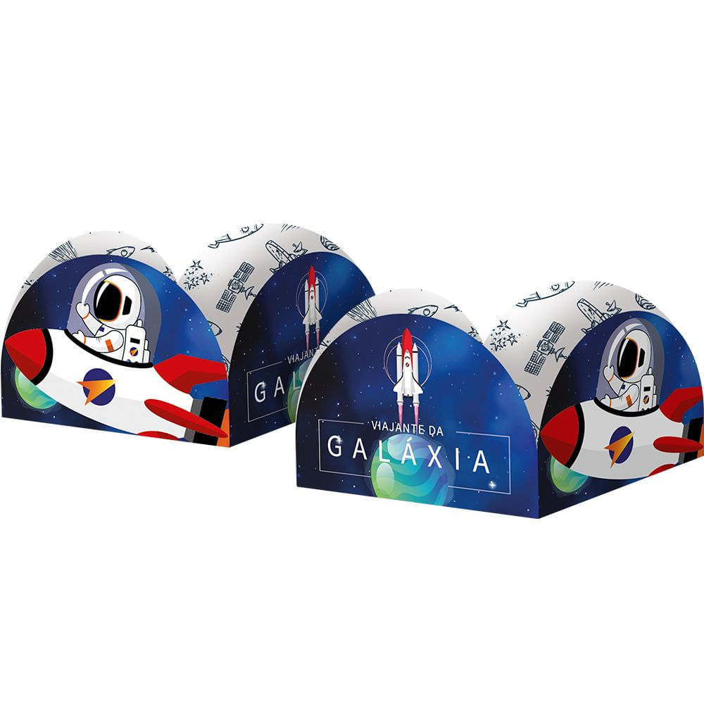 Porta Forminha Para Doces Astronauta Festa Aniversário 50 Unidades