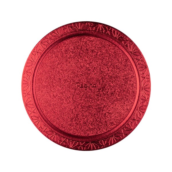 Encontraproduto.com.br - Cakeboard Redondo Vermelho 26cm REGINA